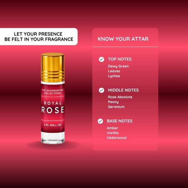 Royal Rose Original Attar, Roll on, Best Attar For Men & Women Herbal Attar (Rose)