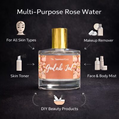 Natural Rose Water | Daily Skin Care Gulab Jal for All Skin Types | For Men & Women